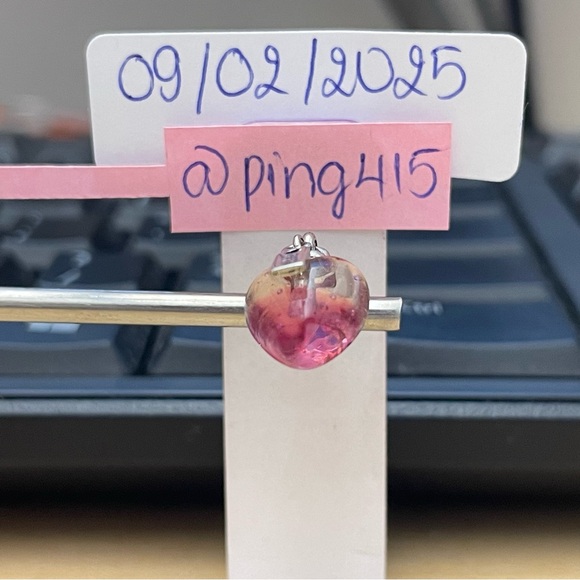 Pandora Potion heart pink Murano dangle - Picture 4 of 16